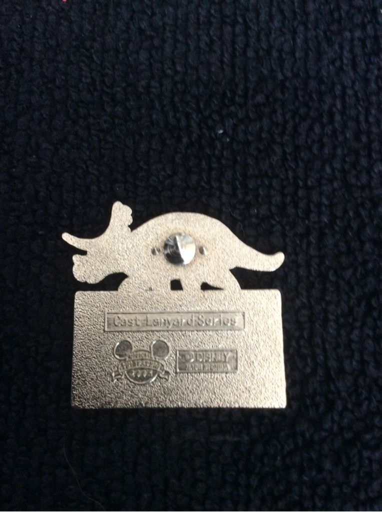 WDW- Cast Laynard Series 3- Animal Kingdom Parking Sign (Dinosaur)  pin collectible - Main Image 2