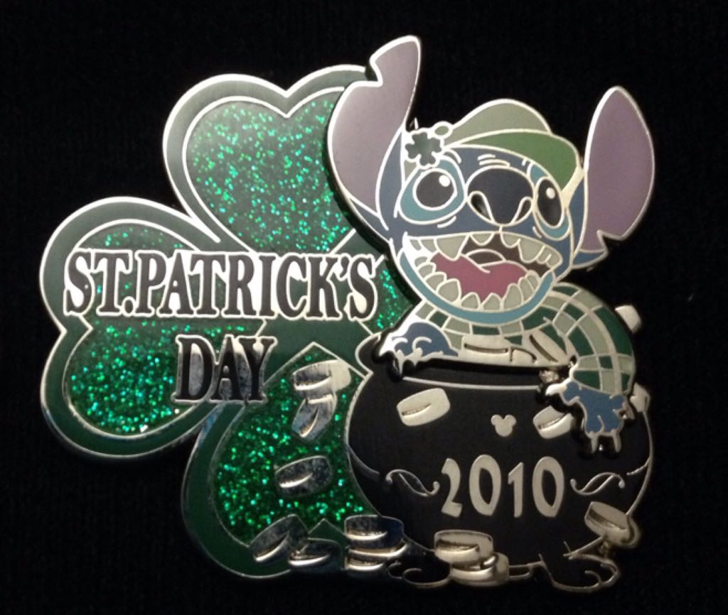 DLR - Stitch with Flags and Fireworks