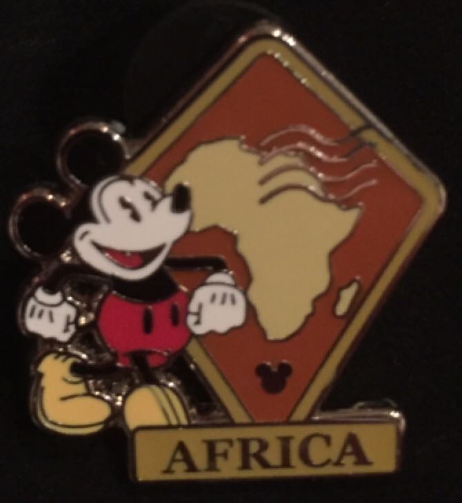 Stamp Africa Continent Hidden Mickey  pin collectible - Main Image 1