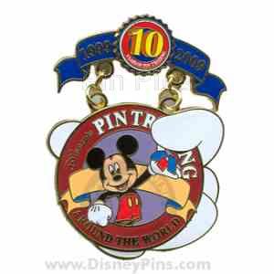 WDW - Disney Pin Trading 10th Anniversary - Tribute Collection - Official Disney Pin Trading Logo pin collectible - Main Image 1