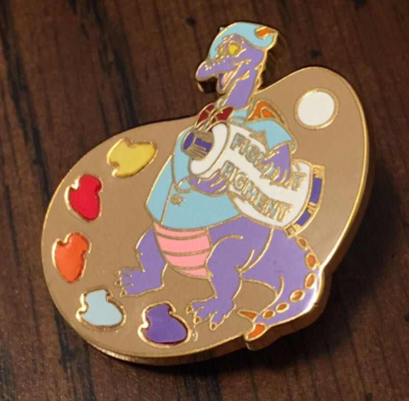 WDW - Hidden Mickey 2007 Series 2 - Red Pin Trading Logo