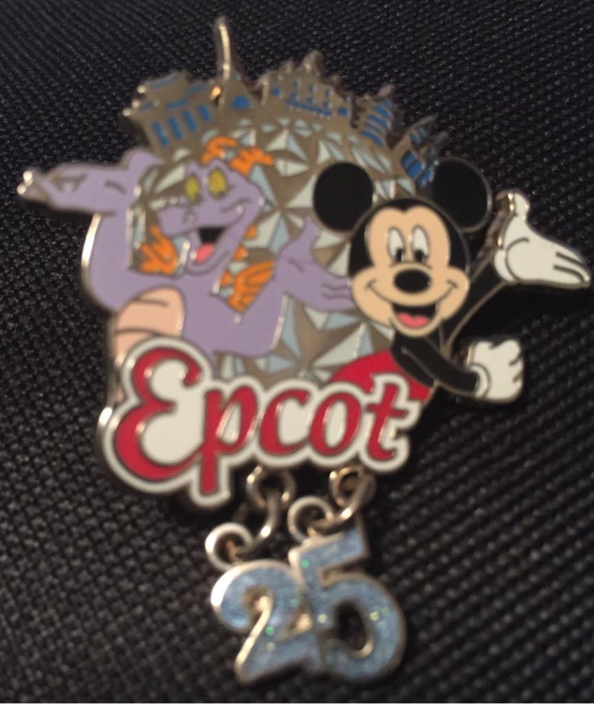 Epcot 25 Mickey Figment Dangle  pin collectible - Main Image 1