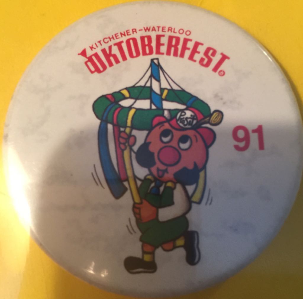 1991 Oktoberfest Button  pin collectible - Main Image 1