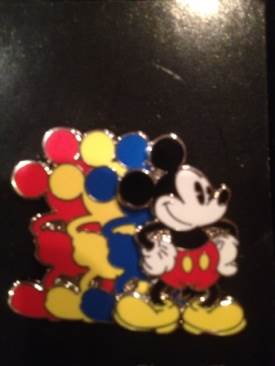 Mickey Mouse Red Yellow Blue Shadows Pin  pin collectible [Barcode 400000060491] - Main Image 1