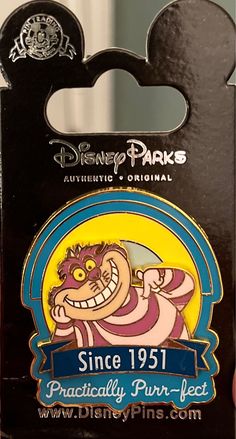 Since 1951: Practically Purr-fect Cheshire Cat - Official Pin Trading pin collectible - Main Image 2