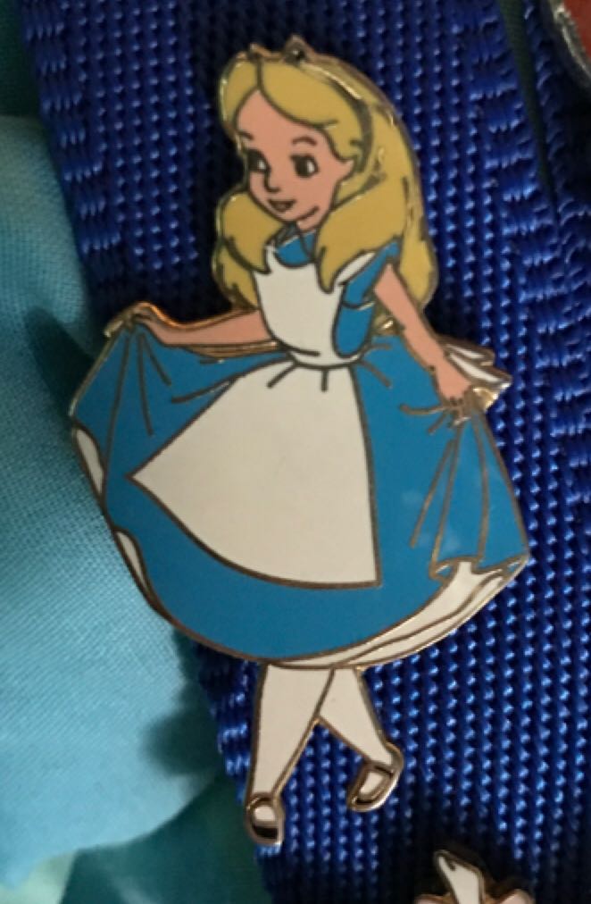 Alice In Wonderland Curtsy pin collectible - Main Image 1