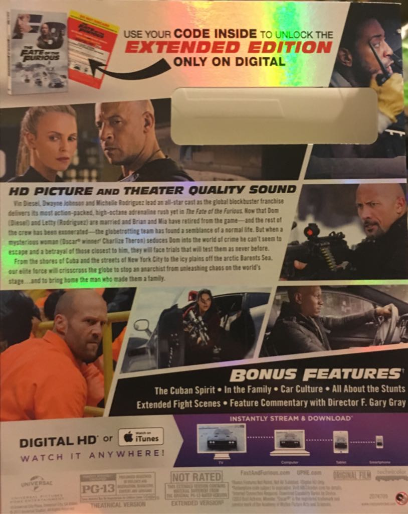 F8 : The Fate Of The Furious  pin collectible - Main Image 2