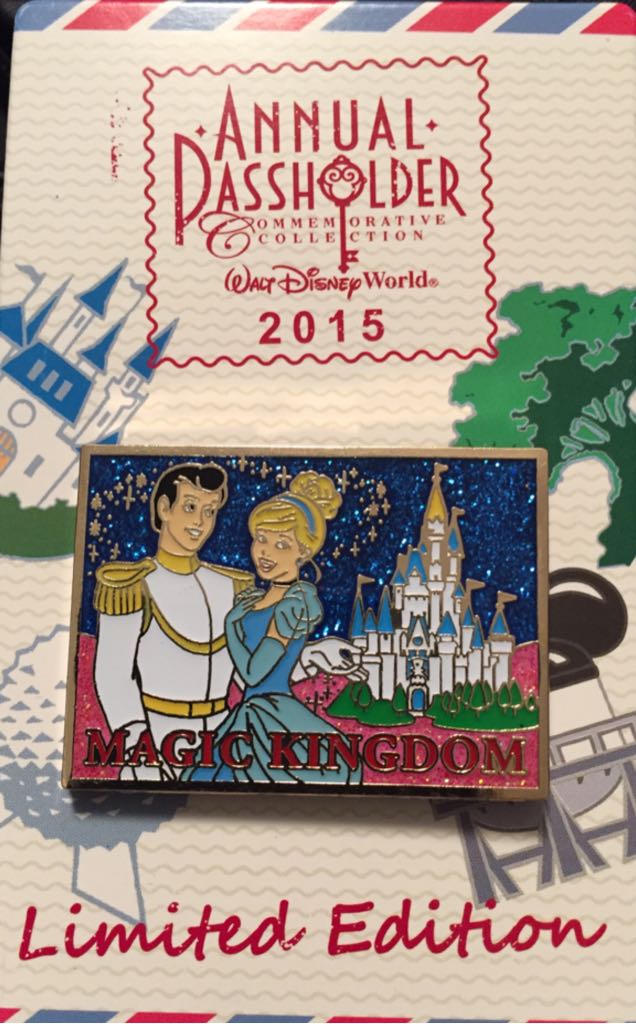 Mickey Mouse Red Yellow Blue Shadows Pin