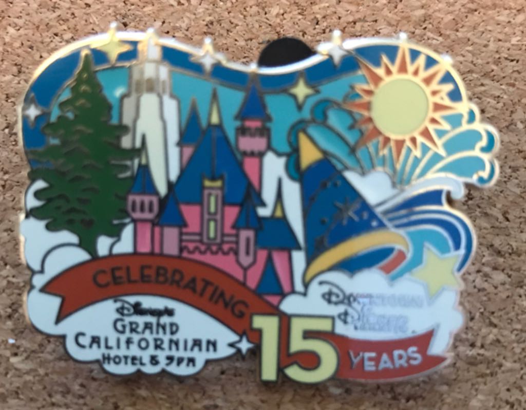 Down Town Disney Grand Califorian. Celebrating 15 Years - Disney pin collectible - Main Image 1