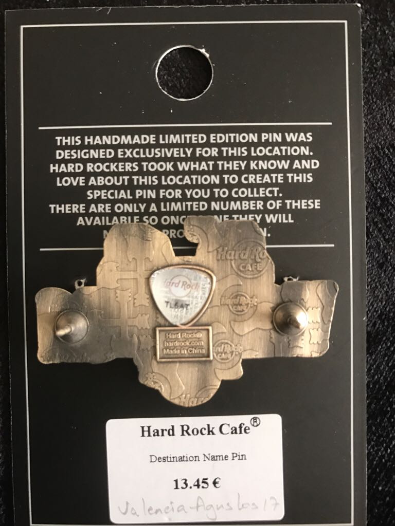 Valencia Hard Rock - Hard Rock Cafe pin collectible - Main Image 2