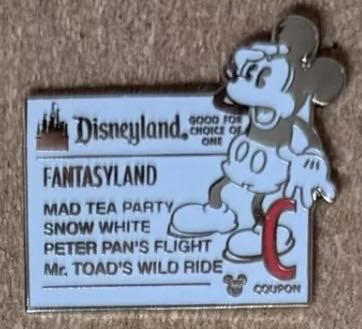 Disneyland Ticket: C  pin collectible - Main Image 2