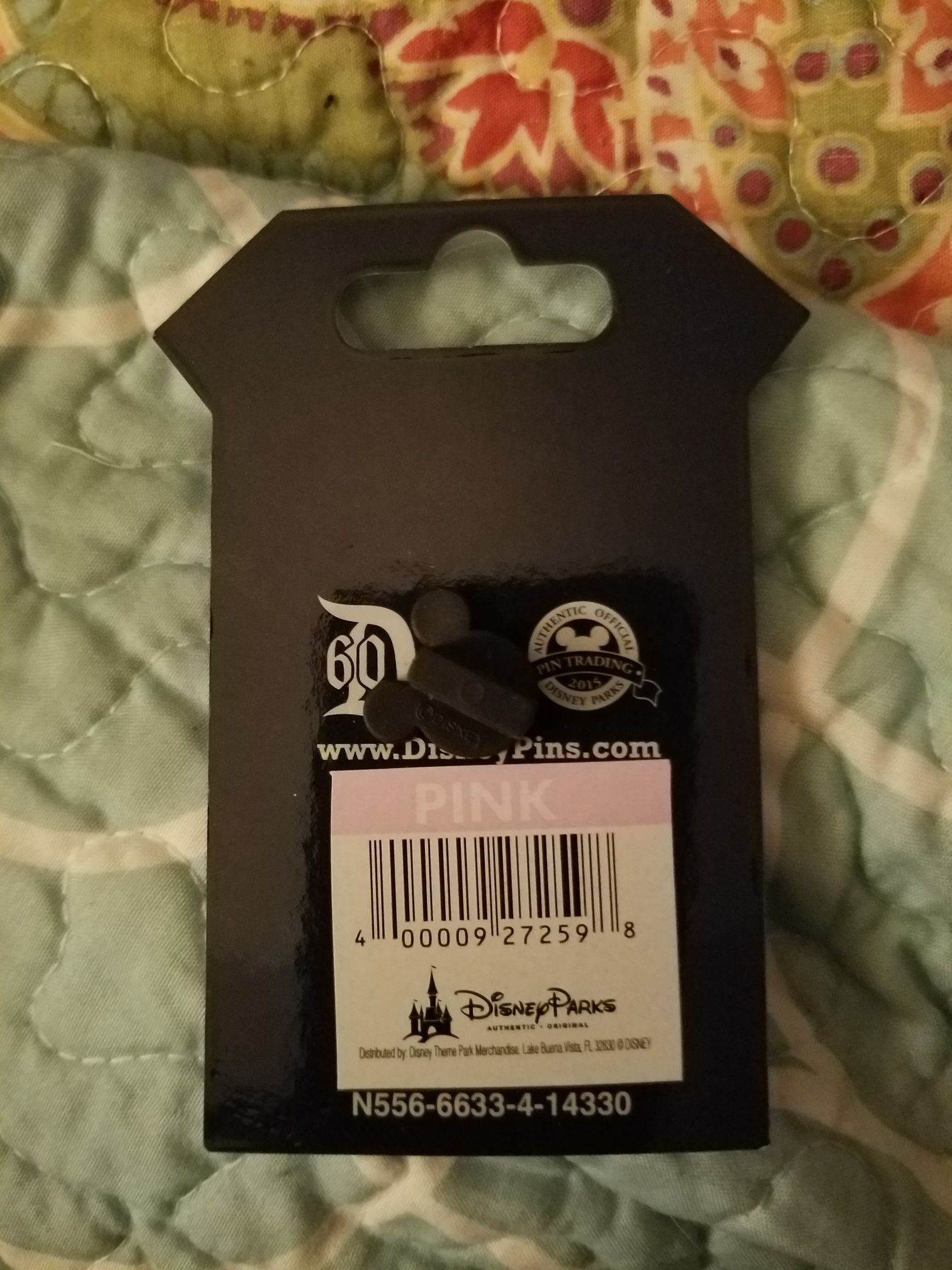 D60 Celebration Mickey & Minnie Ears  - Disney pin collectible [Barcode 400009272598] - Main Image 2