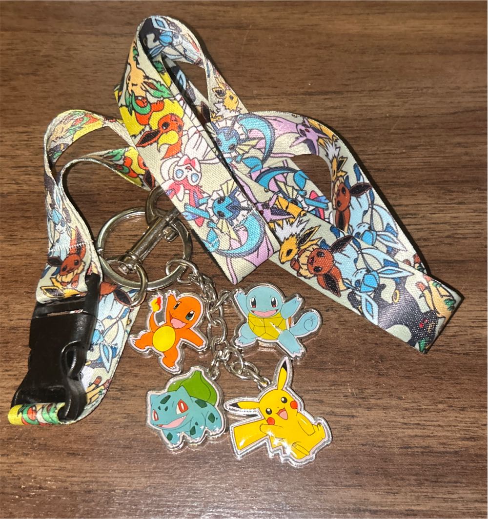 Pokémon Fab 4 With Lanyard - Enameled cloissonné pin collectible - Main Image 3