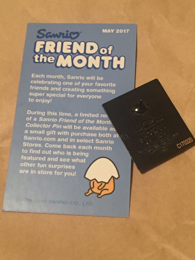 Gudetama Friend Of The Month  pin collectible - Main Image 2