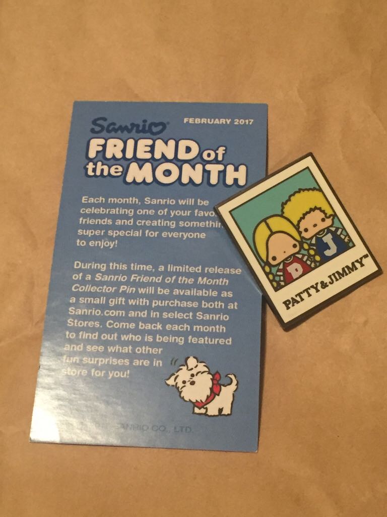 Patty And Jimmy Friend Of The Month  pin collectible - Main Image 2
