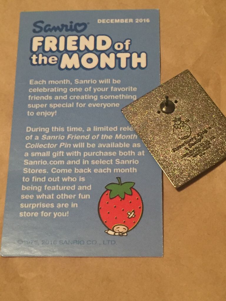 Strawberry King Friend Of The Month  pin collectible - Main Image 2