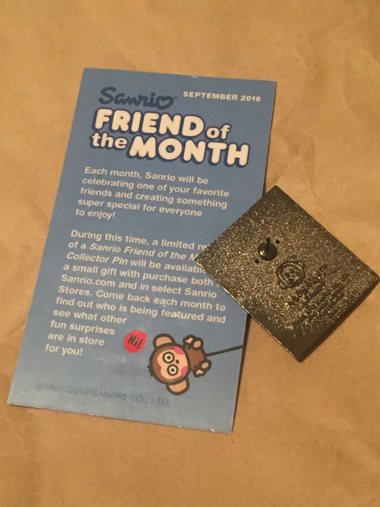 Monkichi Friend Of The Month  pin collectible - Main Image 2