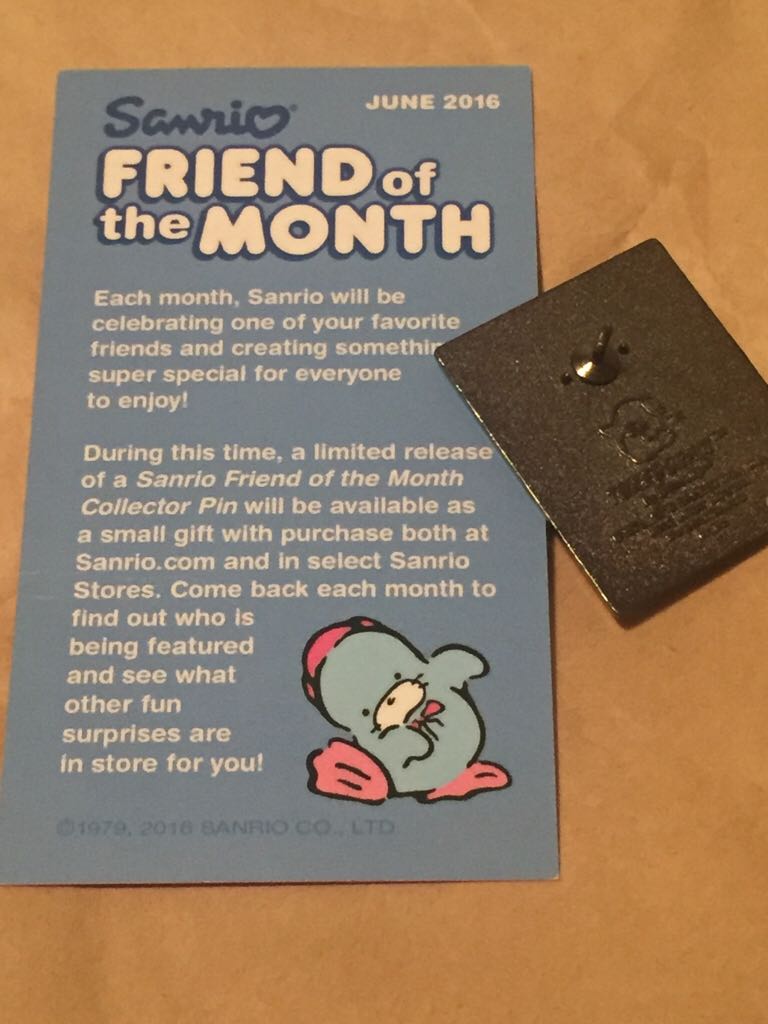 Tuxedo Sam Friend Of The Month  pin collectible - Main Image 2