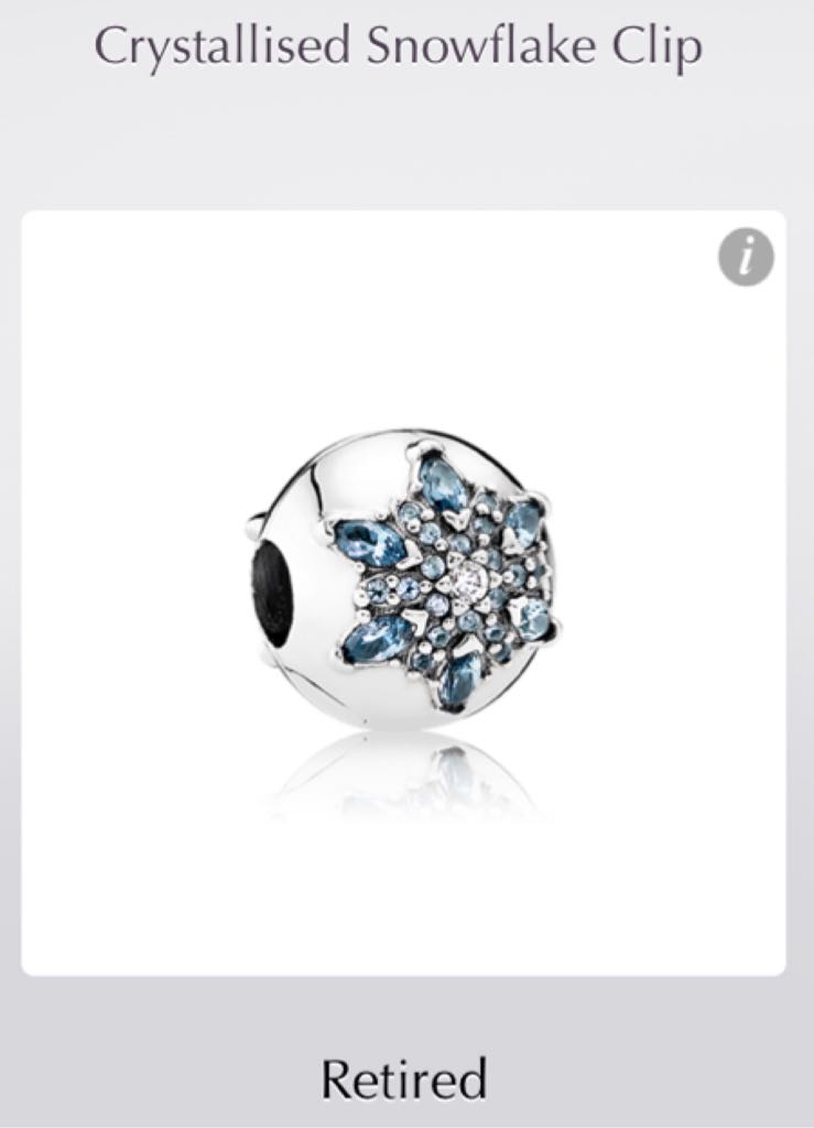 Crystallised Snowflake  pin collectible - Main Image 2