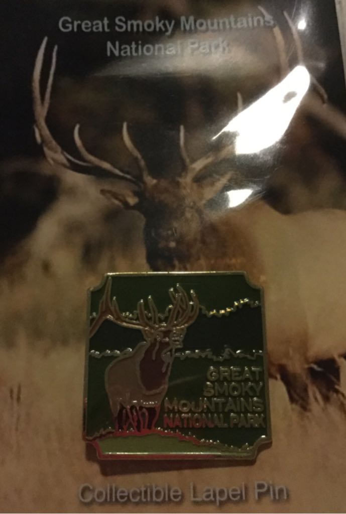 Great Smokey Mountains National Park Elk  pin collectible - Main Image 1