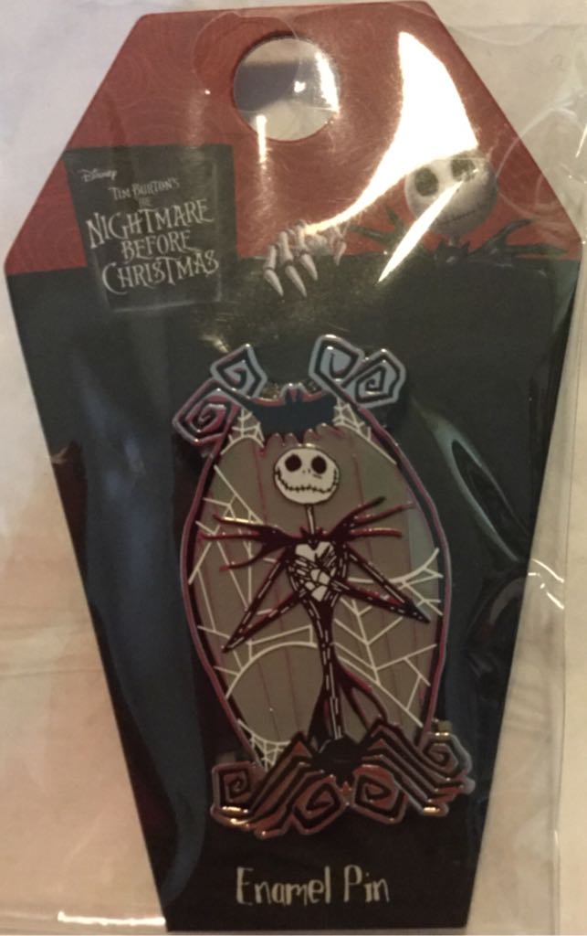 Nightmare Before Christmas Jack Skellington Crystal Face pin