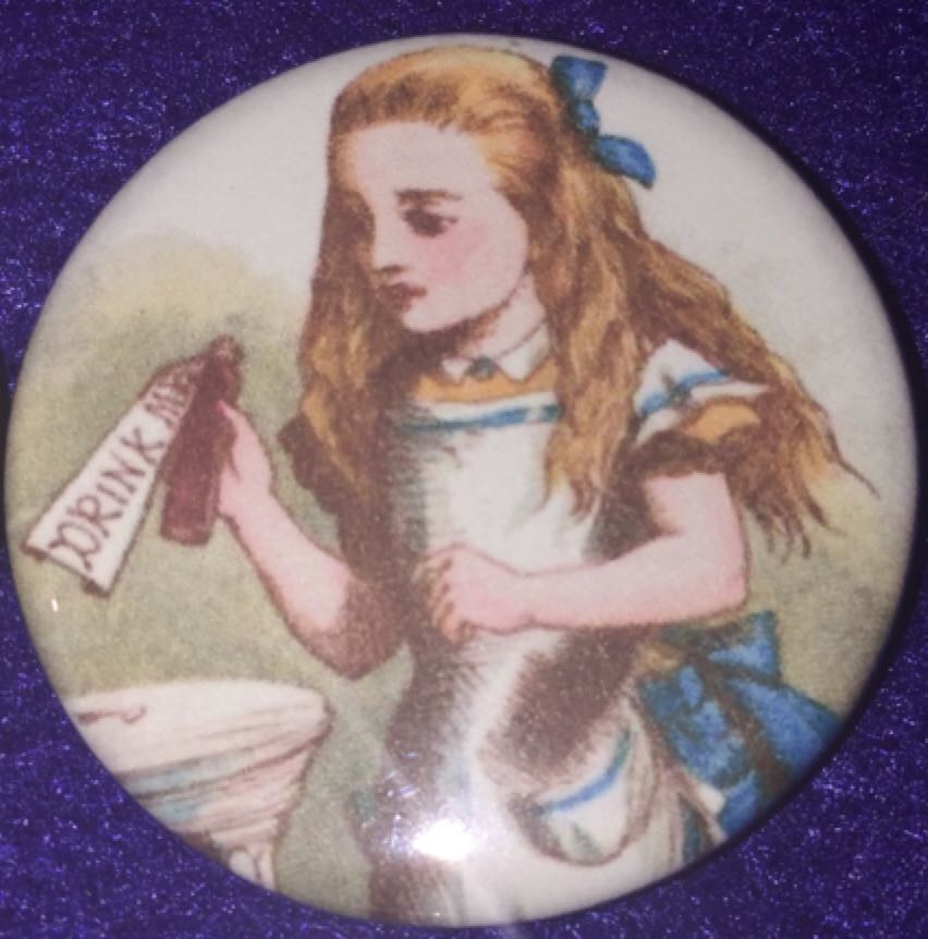 Alice In Wonderland Book Drink Me Color  pin collectible - Main Image 1