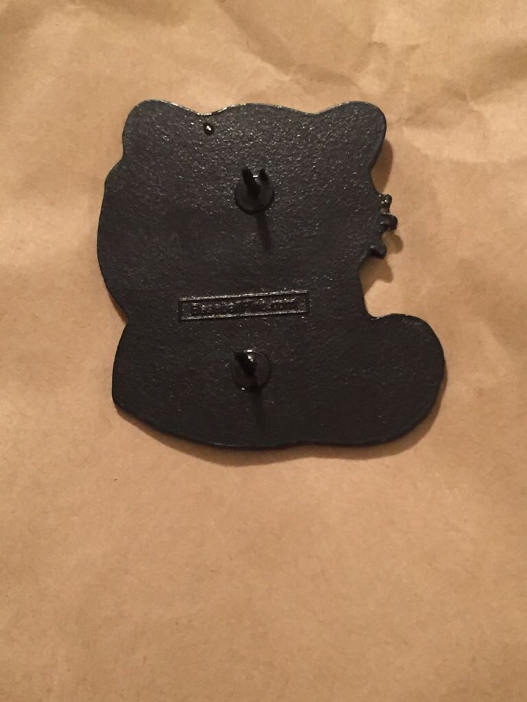 Cheshire Cat Maneki Neko Silver  pin collectible - Main Image 2