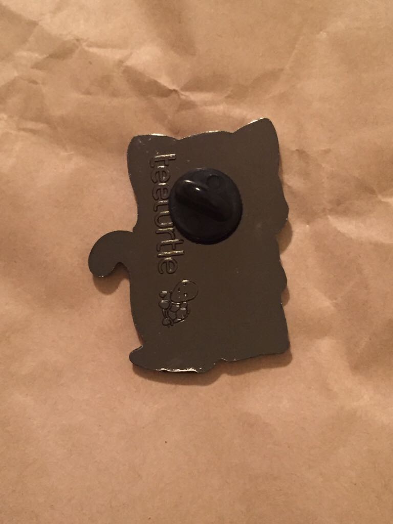 TeeTurtle Smart Kitty - Metal / Enamel pin collectible - Main Image 2
