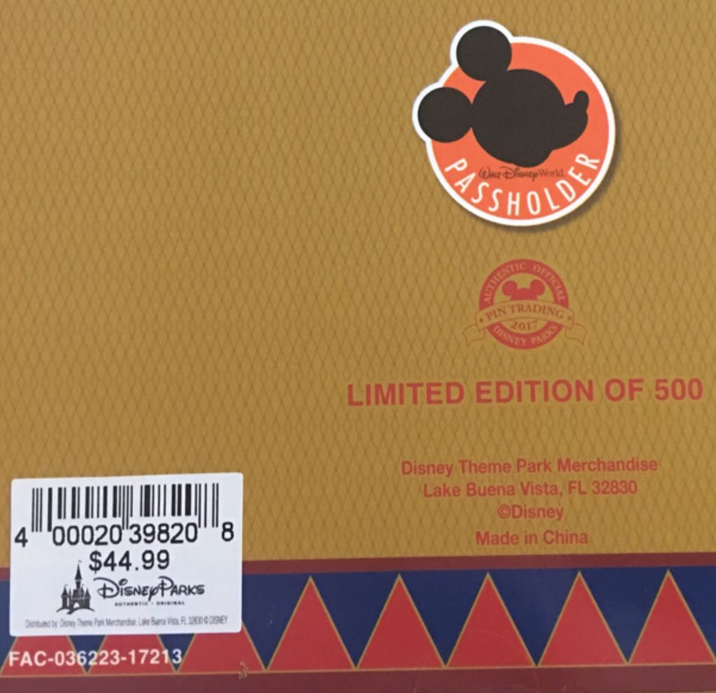 WDW Annual Passholder - Happy Holidays Ornament 2017 - Dumbo - Pin pin collectible - Main Image 2