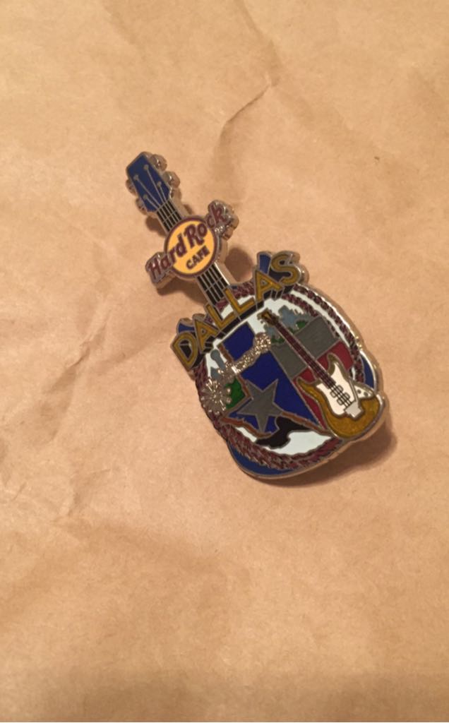 Hard Rock Cafe Dallas Western Guitar - Hard Rock Cafe pin collectible - Main Image 1