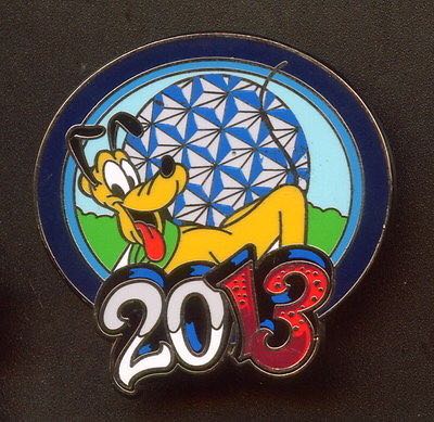 Trip Narrative - 2013/01 Intro to Disney! - Pluto at Epcot  pin collectible - Main Image 1