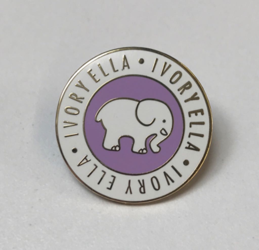 Ivory Ella Purple Elephant - Pin pin collectible - Main Image 1