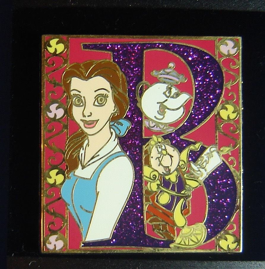 Belle Letter B Storybook  pin collectible - Main Image 1