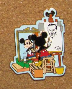 Mickey Mouse Paints Walt Disney  pin collectible - Main Image 1