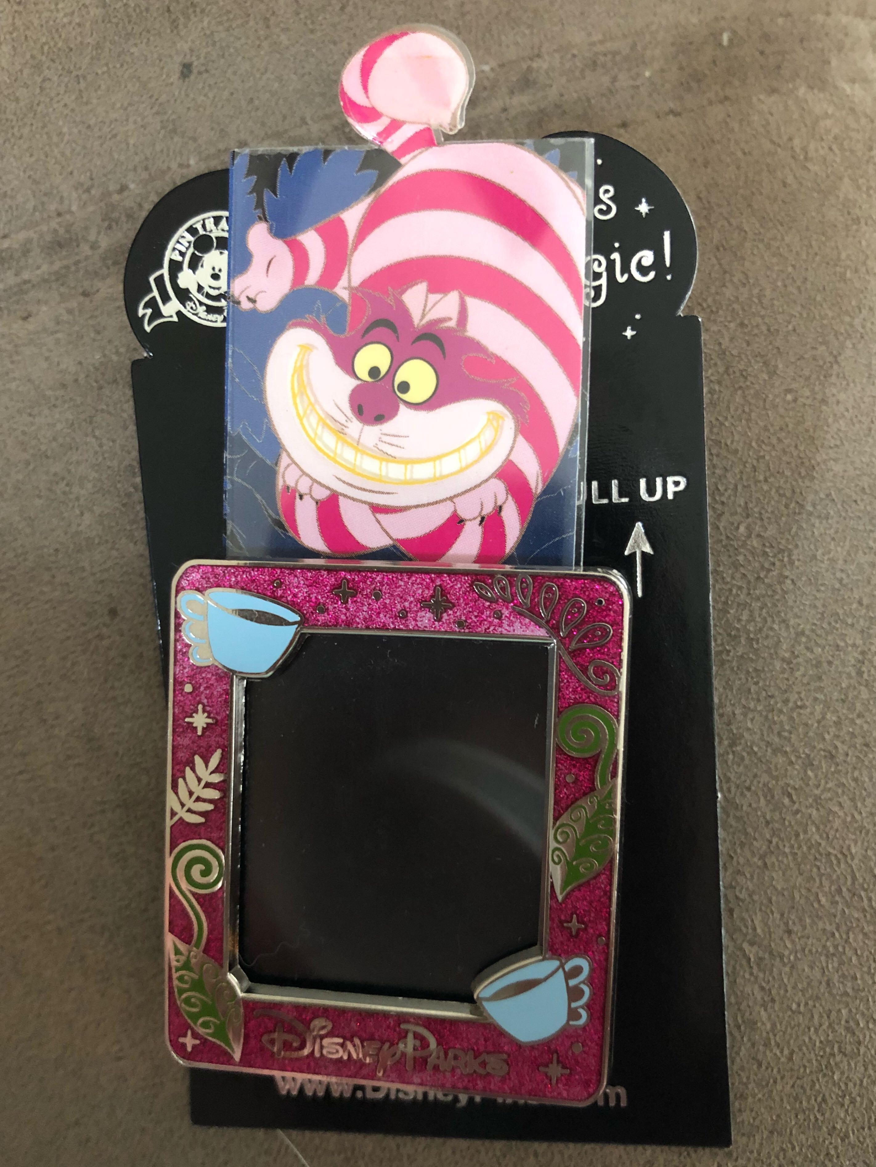 Disappearing Cheshire Cat Smile In Frame - Official Pin Trading pin collectible [Barcode 400008629539] - Main Image 2