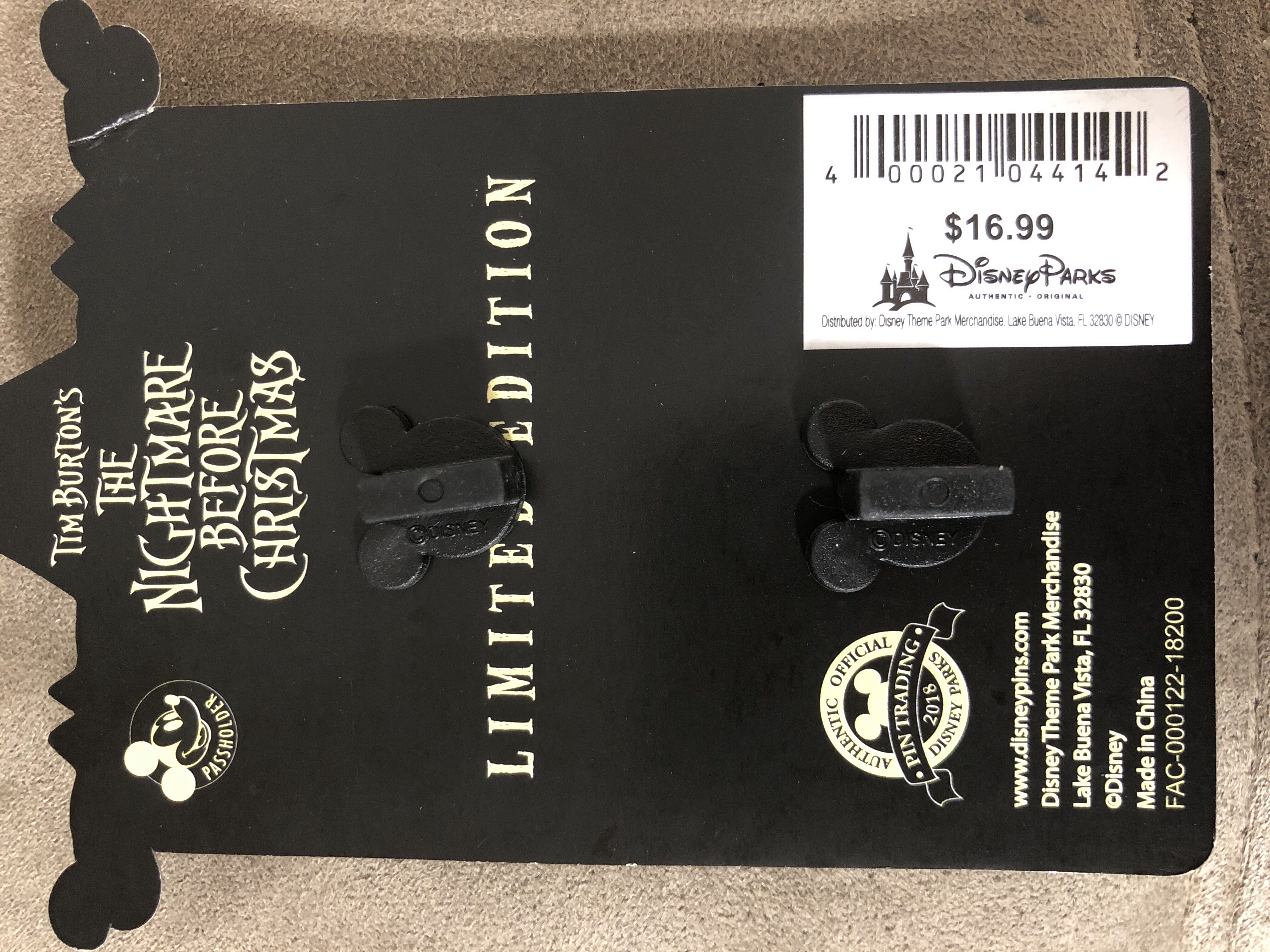 25 Years Of Fright Jack Skellington   pin collectible [Barcode 400021044142] - Main Image 3