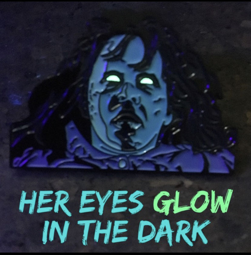 Nighttime Regan Glow In The Dark Enamel Pin  pin collectible - Main Image 2