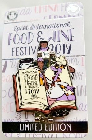 EPCOT International Food And Wine Festival 2019 - Recipe For A Figment - Hinged pin collectible - Main Image 3