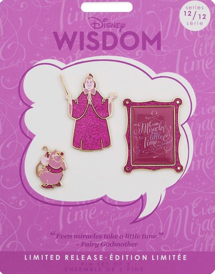 Wisdom Collection December 2019 - Cinderella - Gus - Glitter pin collectible - Main Image 2