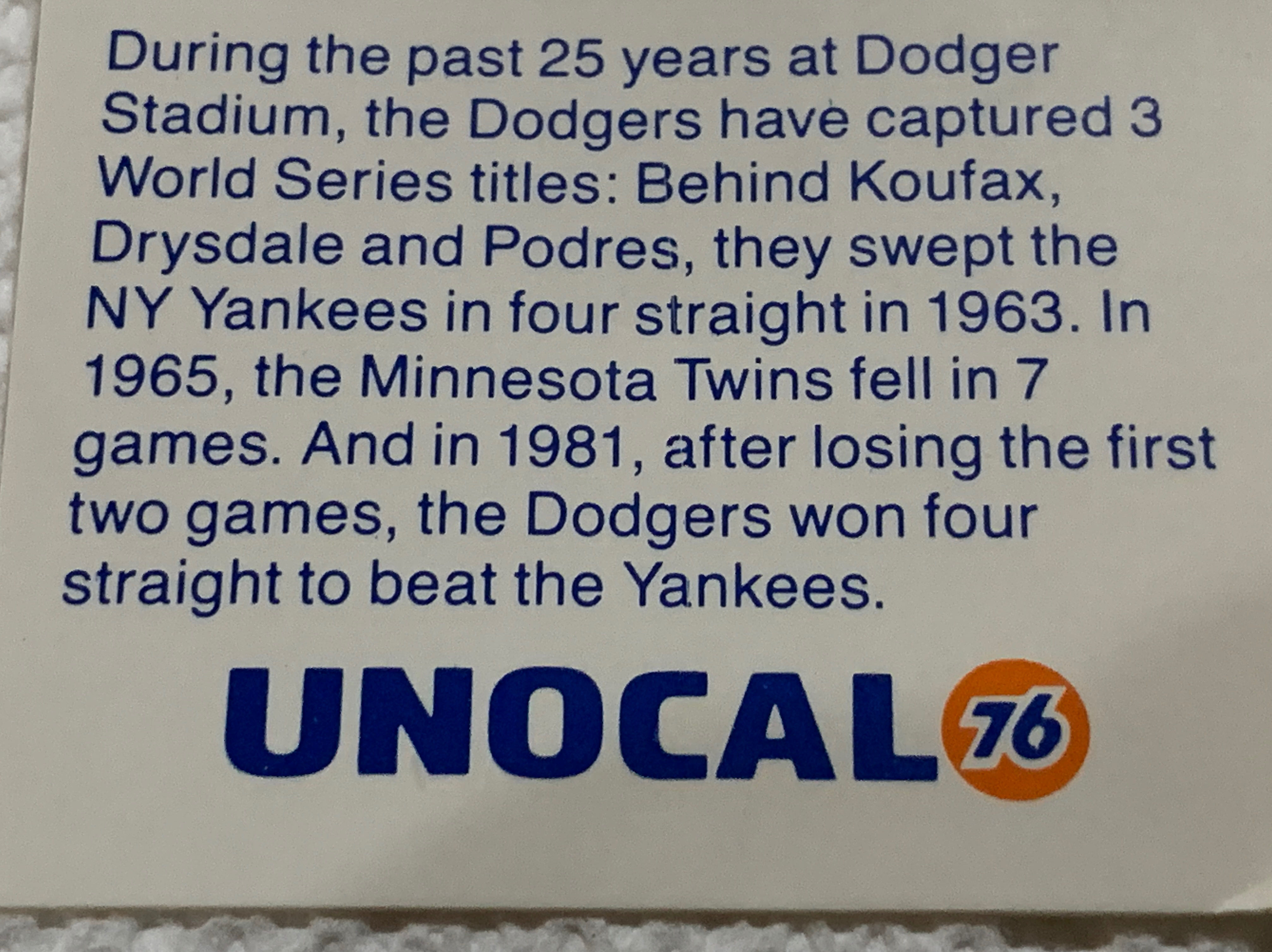 Dodgers Stadium 25th Anniversary World Series Titles - Commemerative Pin pin collectible - Main Image 2