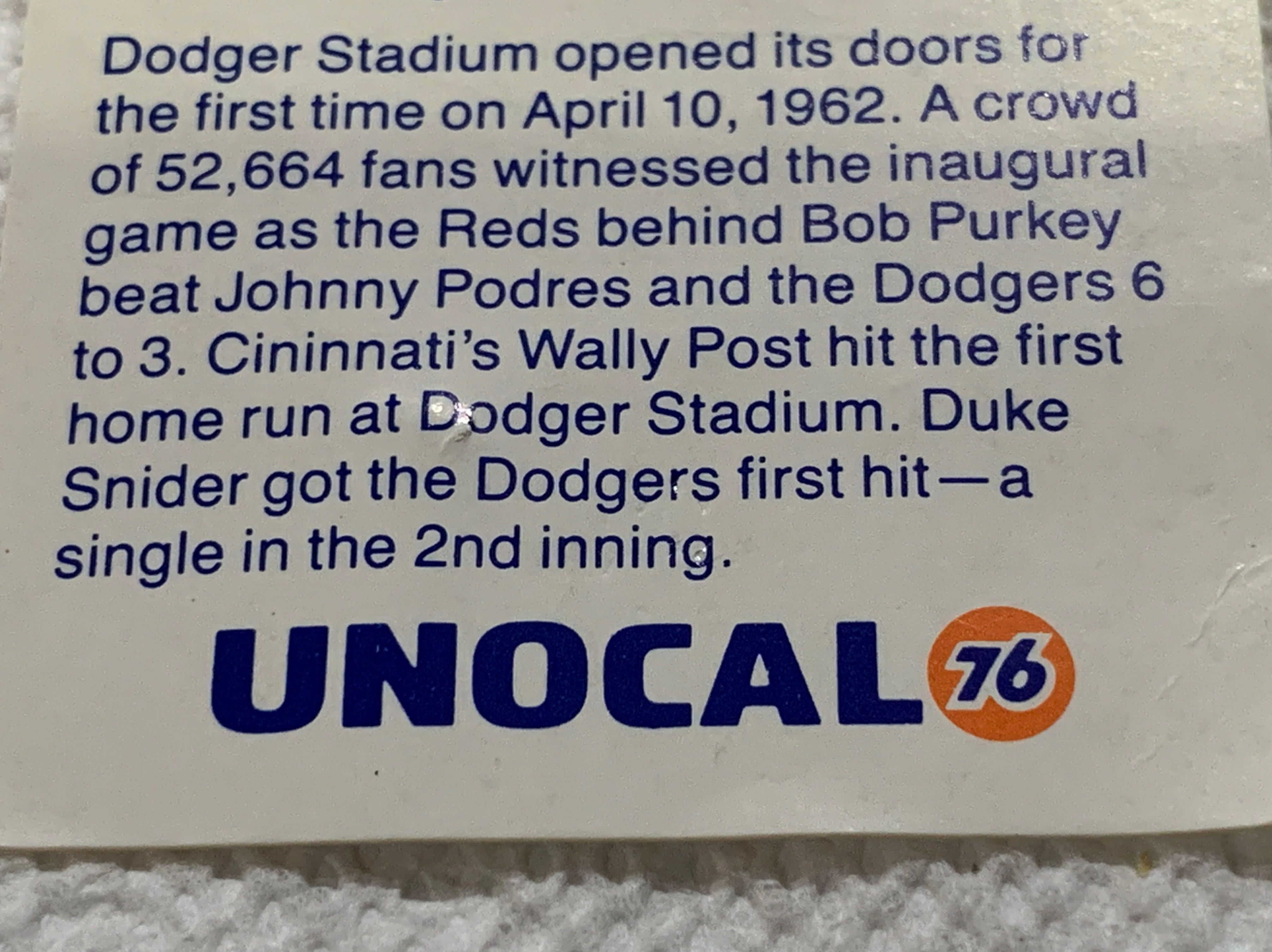Dodgers Stadium 25th Anniversary 1st Game - Commemerative Pin pin collectible - Main Image 2