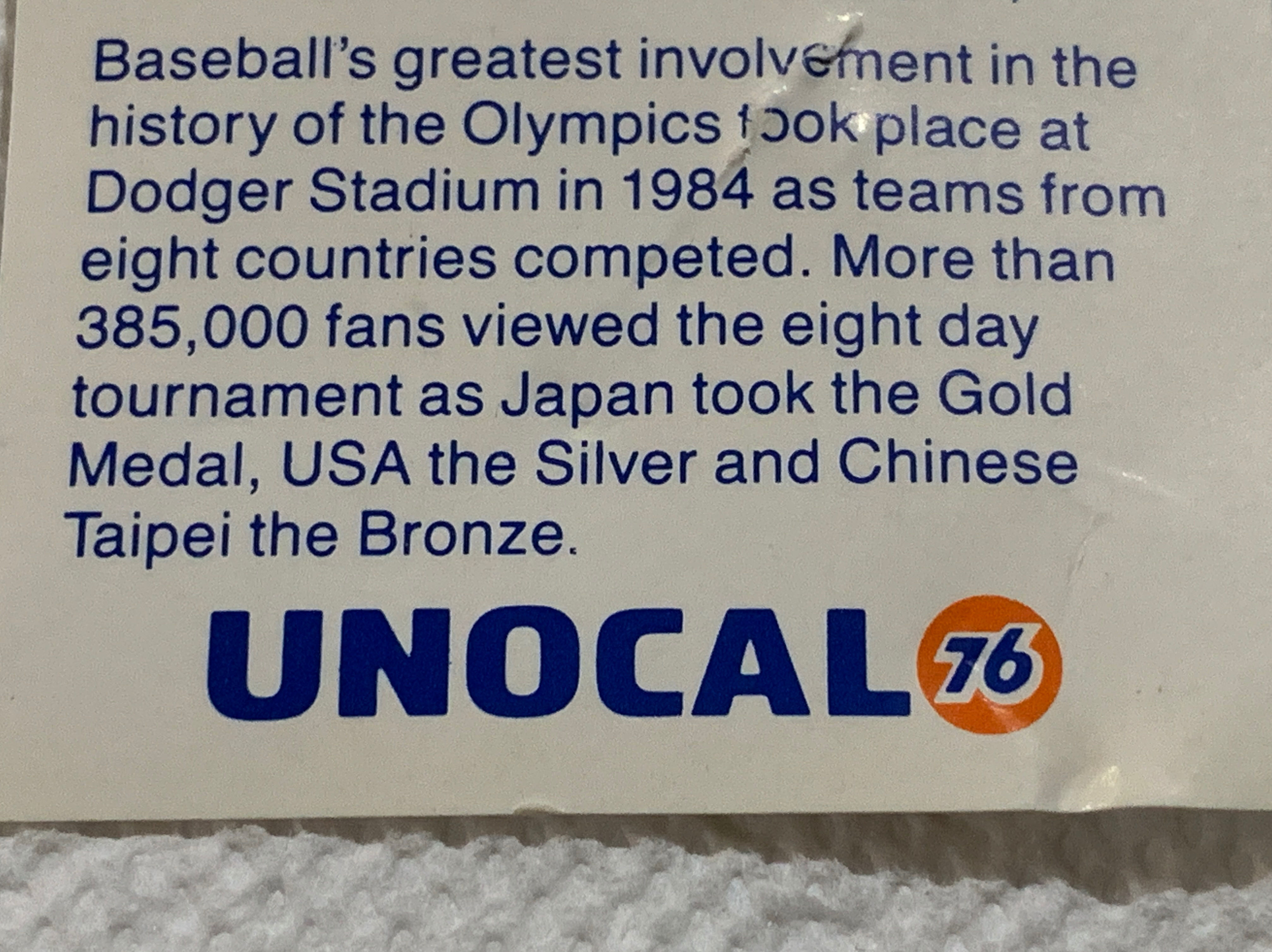 Dodgers Stadium 25th Anniversary Baseball In The Olympics - Commemerative Pin pin collectible - Main Image 2