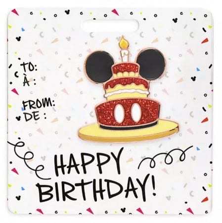 Happy Birthday Cake - Minnie Mouse - Glitter pin collectible - Main Image 2