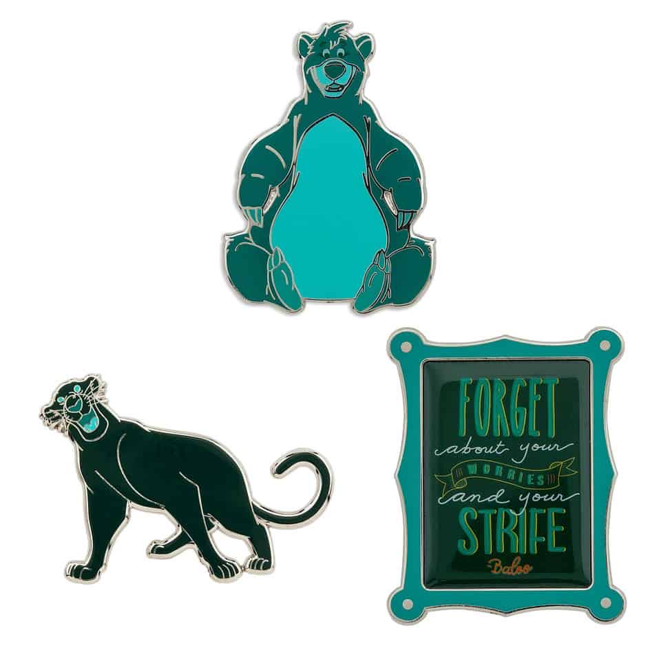2019 - Disney Wisdom - 3/12 - The Jungle Book - Baloo Quote - Uncommon pin collectible [Barcode 465050652249] - Main Image 2