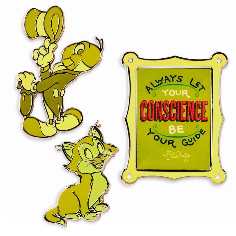 2019 - Disney Wisdom - 7/12 - Pinocchio - Blue Fairy Quote - Uncommon pin collectible [Barcode 465052355612] - Main Image 2