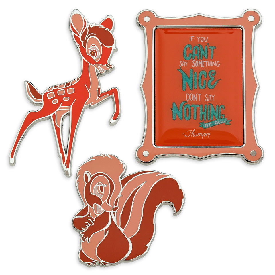 2019 - Disney Wisdom - 8/12 - Bambi - Thumper Quote - Uncommon pin collectible [Barcode 465052355537] - Main Image 2