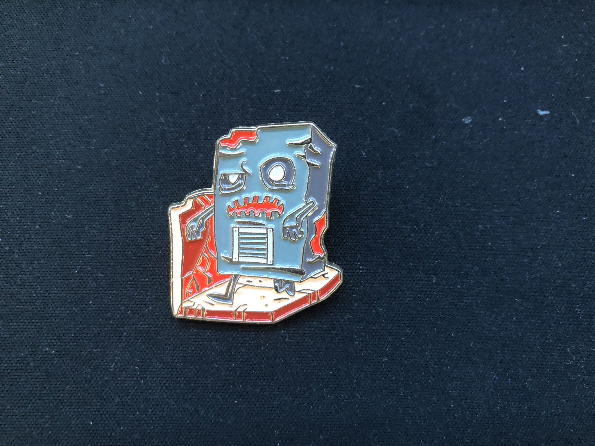 Swoard And Scale Logo Enamel Pin