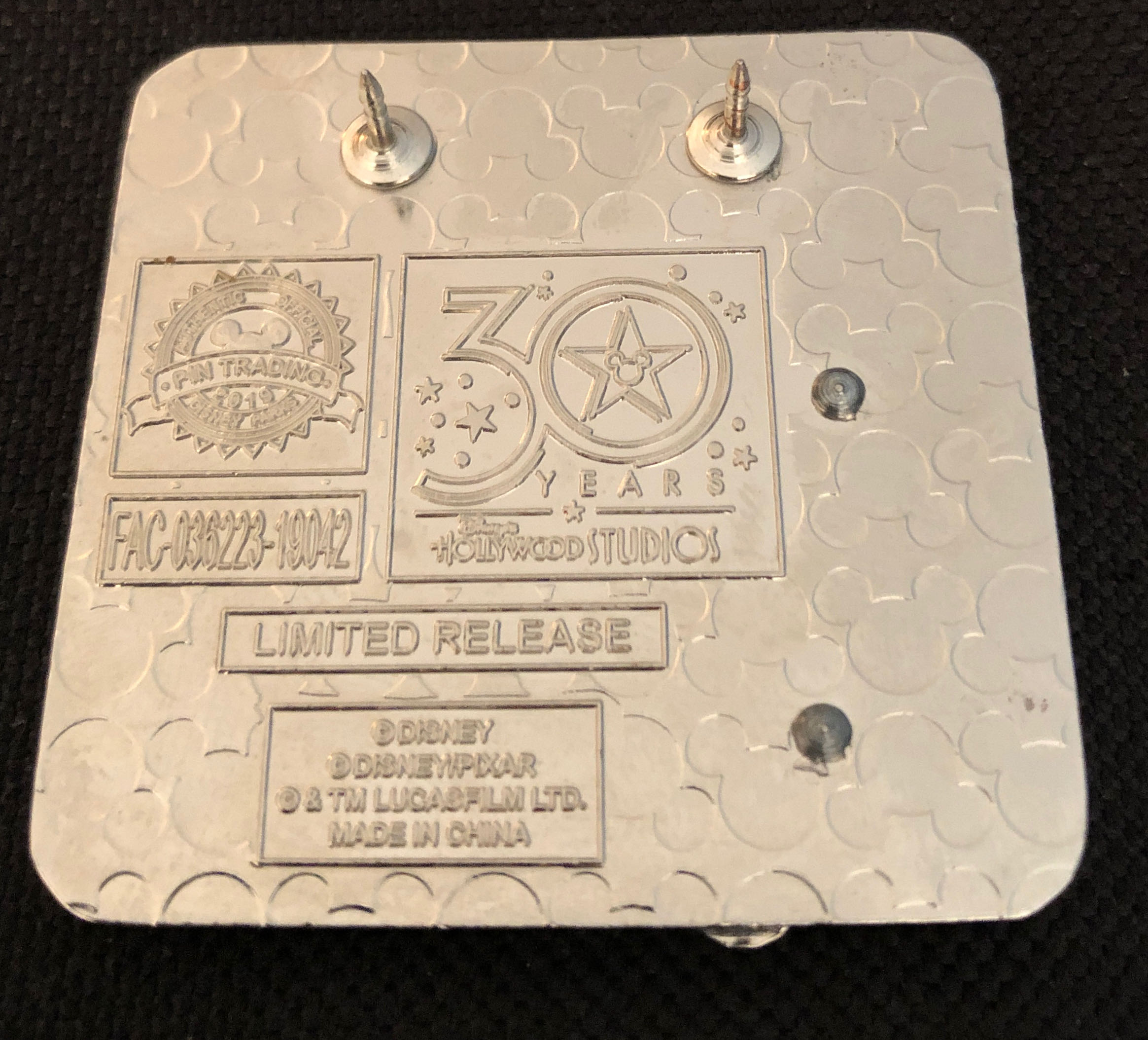 Hollywood Studios - 30 Years - Undated  pin collectible - Main Image 2