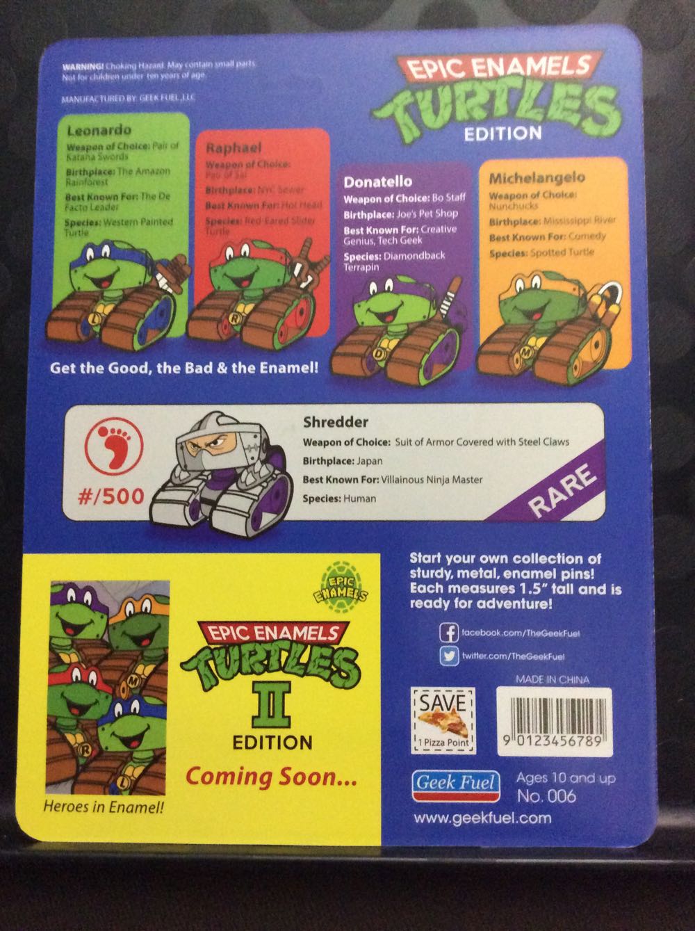Epic Enamels: Turtles Edition - Metal Enamel pin collectible - Main Image 3