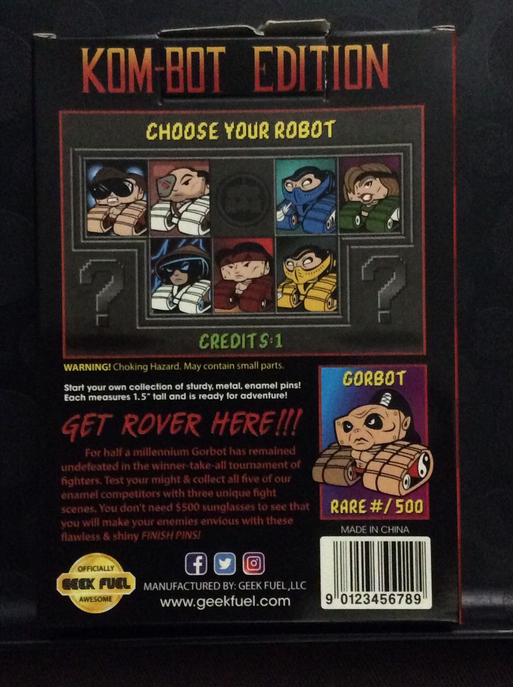 Epic Enamels: Kom-Bot Edition - Metal Enamel pin collectible - Main Image 4